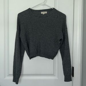 XS Cropped Gray Sweater